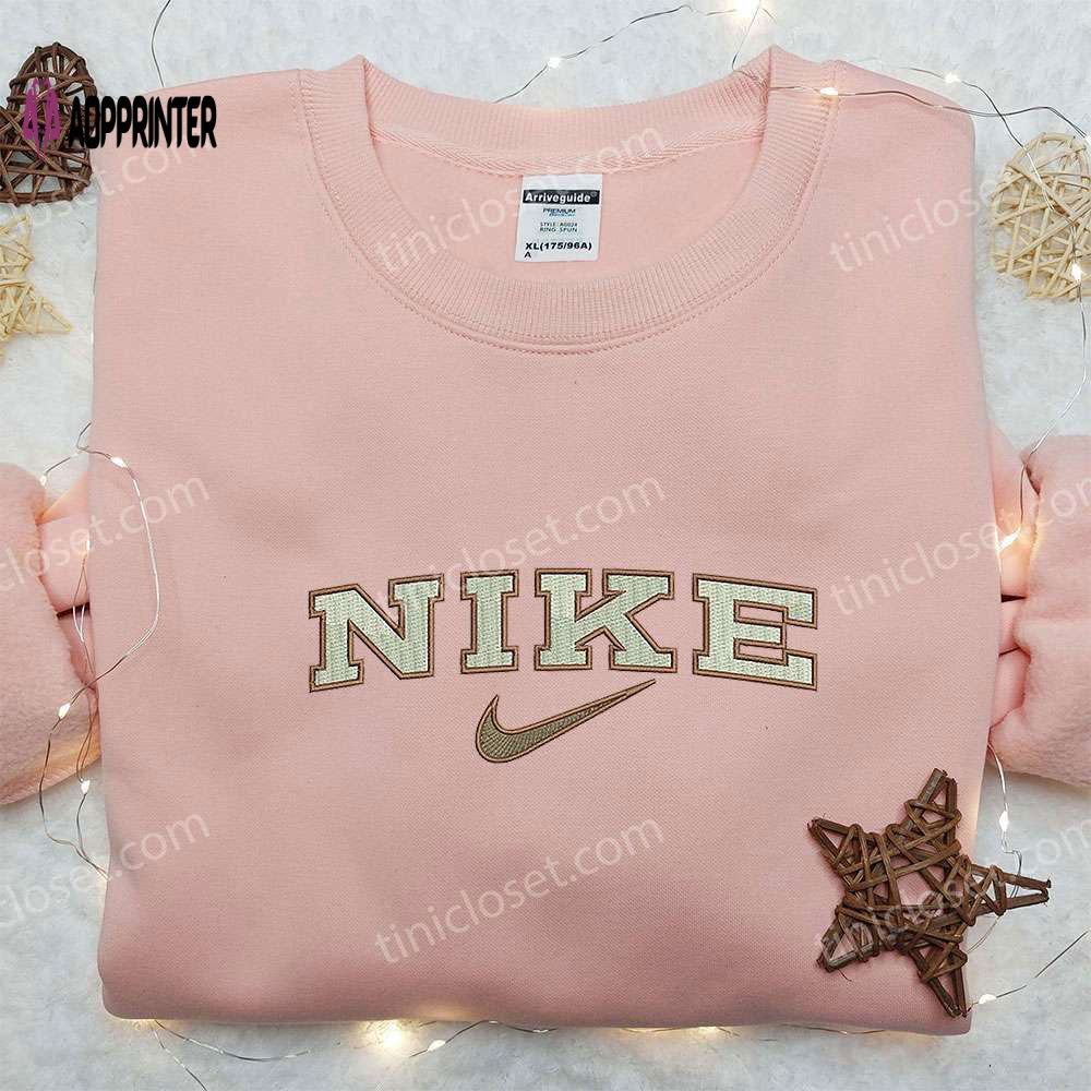 Vintage Nike Embroidered Sweatshirt: Unique Nike Inspired Shirt Perfect Family Gift Vintage Nike Embroidered Sweatshirt: Unique Nike Inspired Shirt Perfect Family Gift