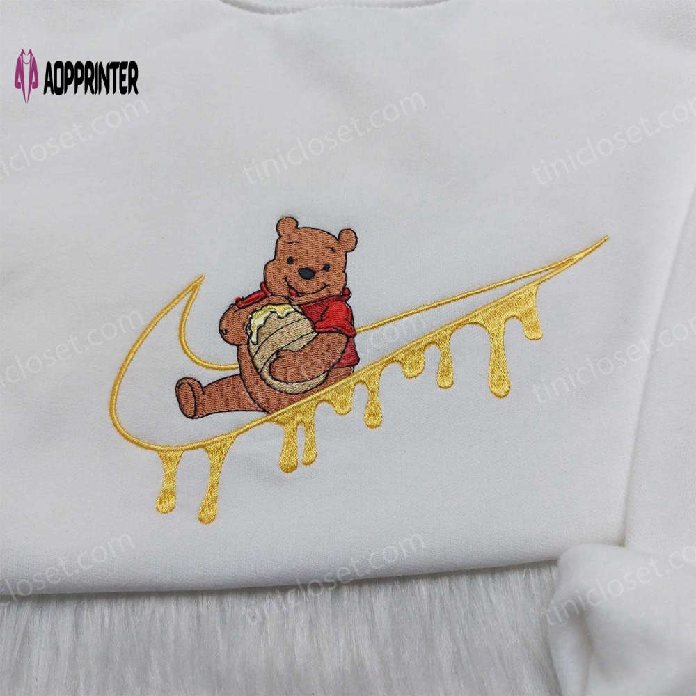 Winnie Pooh Disney Embroidered Hoodie – Custom Nike Swoosh Sweatshirt Winnie Pooh Disney Embroidered Hoodie – Custom Nike Swoosh Sweatshirt