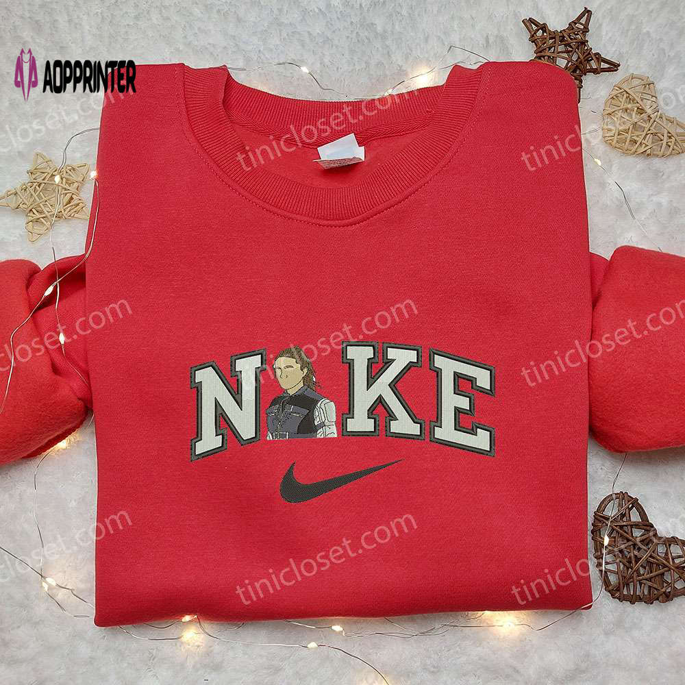 Stylish Winter Soldier x Nike Embroidered Sweatshirt – Celebrity Inspired Shirt Stylish Winter Soldier x Nike Embroidered Sweatshirt – Celebrity Inspired Shirt