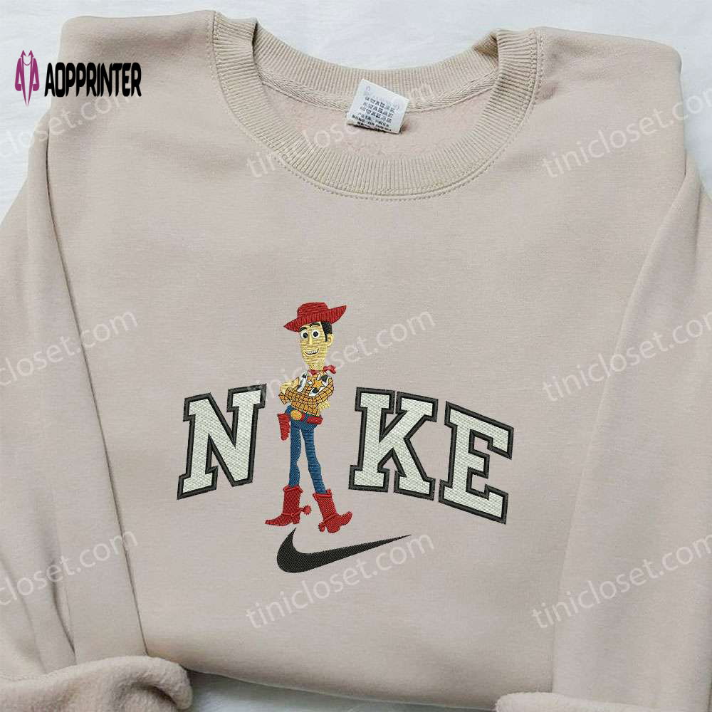 Woody x Nike Embroidered Hoodie Toy Story & Nike Inspired Shirt Woody x Nike Embroidered Hoodie Toy Story & Nike Inspired Shirt