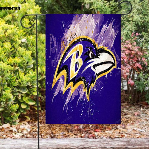 Baltimore Ravens Texture2 Double Sided Printing Garden Flag - House Flag Home Decor Gift - House Flag Home Decor Gift