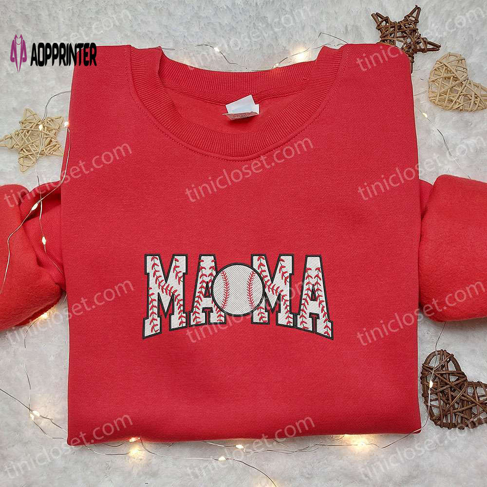 Baseball Mama Embroidered Shirt & Sports Hoodie: Perfect Mother’s Day Gift Idea Baseball Mama Embroidered Shirt & Sports Hoodie: Perfect Mother’s Day Gift Idea
