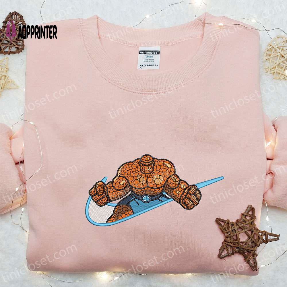 Marvel Cinematic Universe Hoodie & Shirt: Ben Grimm x Swoosh Embroidered – Best Family Gift Ideas Marvel Cinematic Universe Hoodie & Shirt: Ben Grimm x Swoosh Embroidered – Best Family Gift Ideas