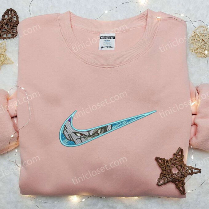 Blue Frieza x Nike Embroidered Shirt – Dragon Ball Custom Nike Tee