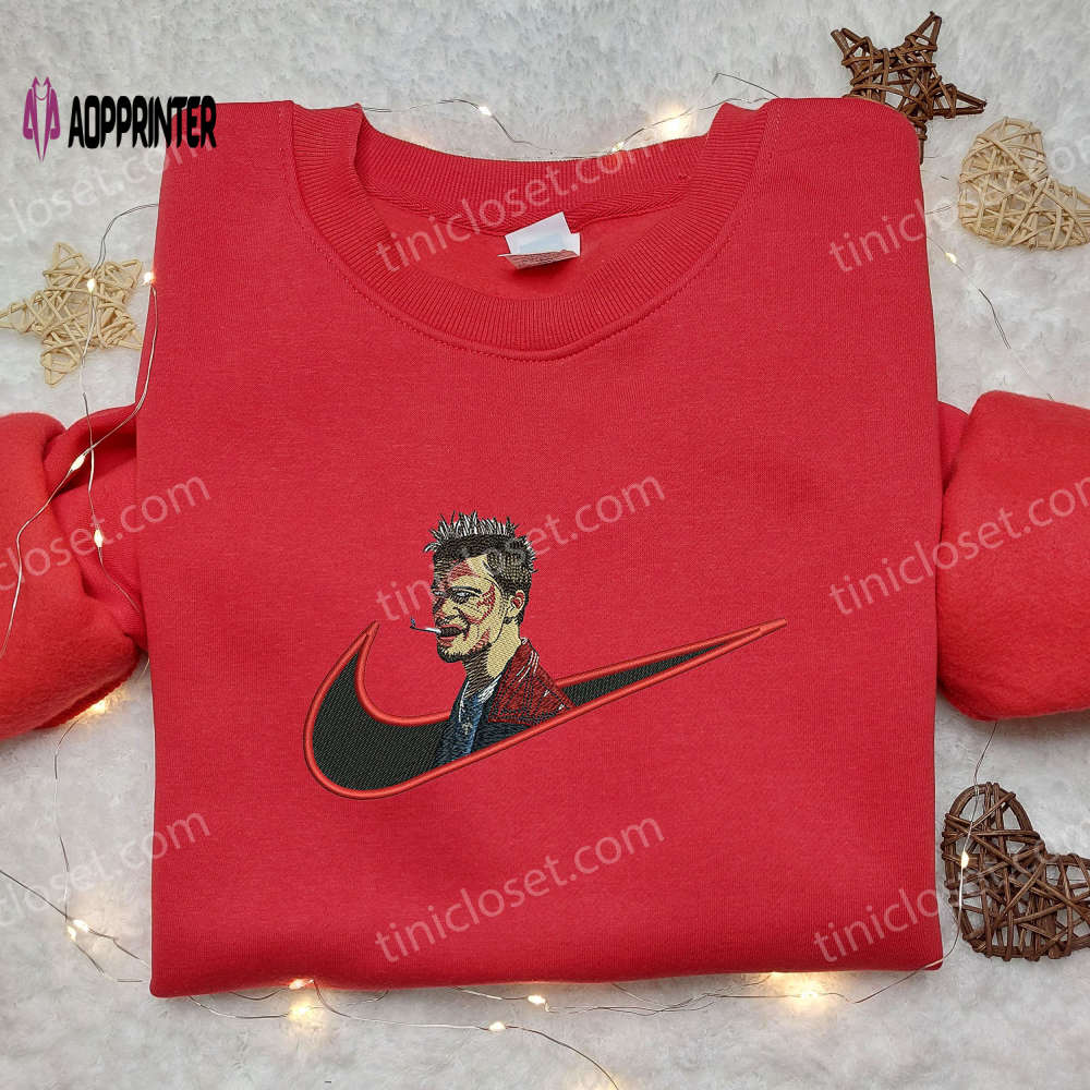 Brad Pitt x Nike Embroidered Shirt: Custom Celebrity Nike Shirt Brad Pitt x Nike Embroidered Shirt: Custom Celebrity Nike Shirt