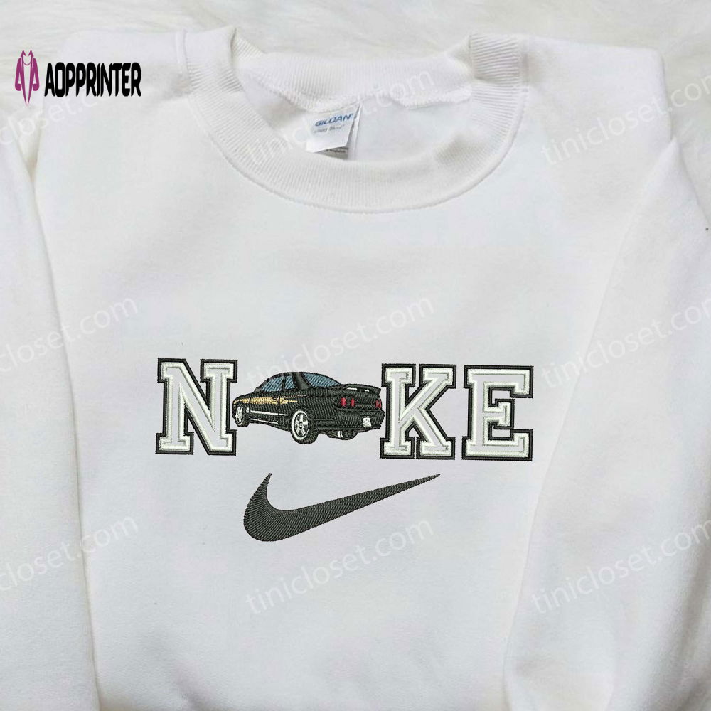 Car x Nike Embroidered Shirt – Custom Transportation Tee Car x Nike Embroidered Shirt – Custom Transportation Tee