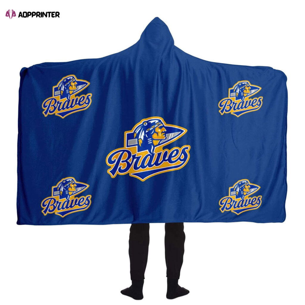 Personalized Blue Fan Gift: Full Printing Hooded Blanket for Men & Women Personalized Blue Fan Gift: Full Printing Hooded Blanket for Men & Women