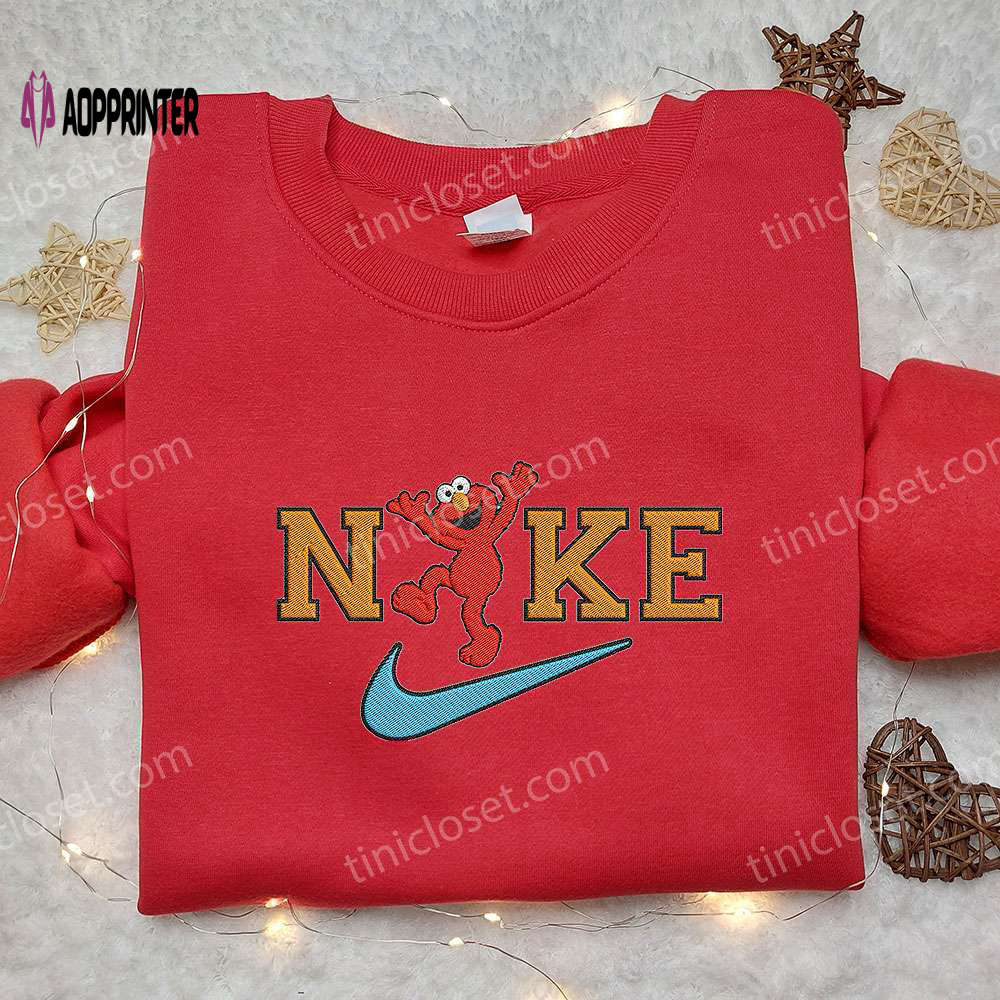 Elmo Dance x Nike Embroidered Shirt – Sesame Street Custom Tee Elmo Dance x Nike Embroidered Shirt – Sesame Street Custom Tee