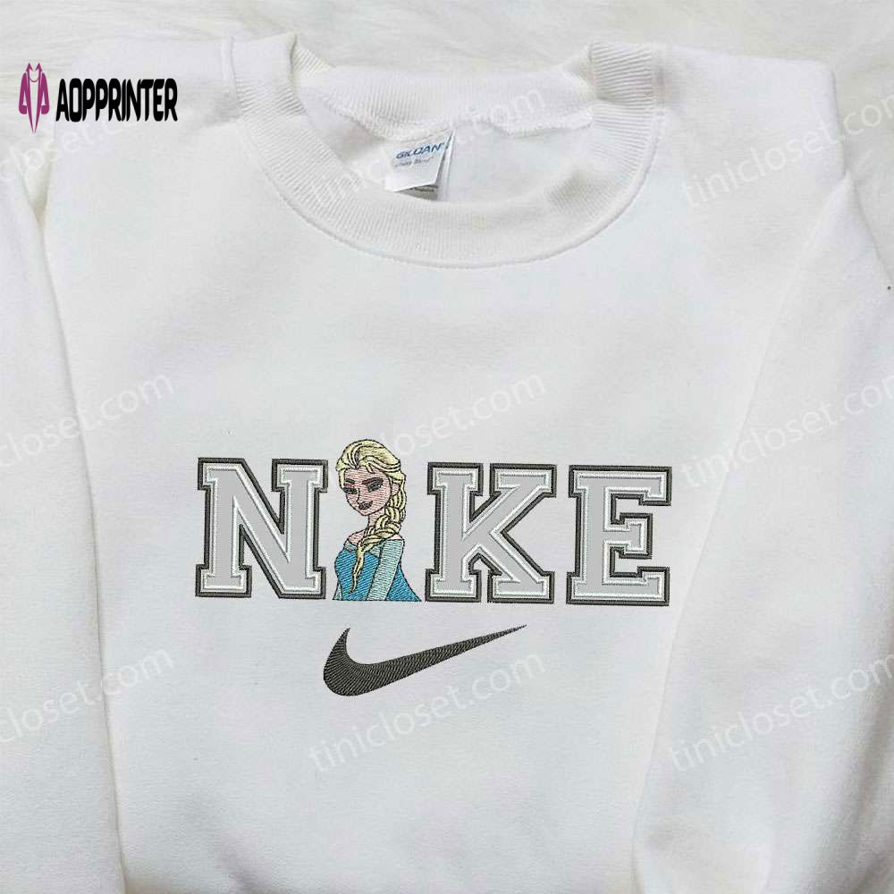 Elsa Half x Nike Embroidered Shirt – Custom Frozen Design Shop Now! Elsa Half x Nike Embroidered Shirt – Custom Frozen Design Shop Now!