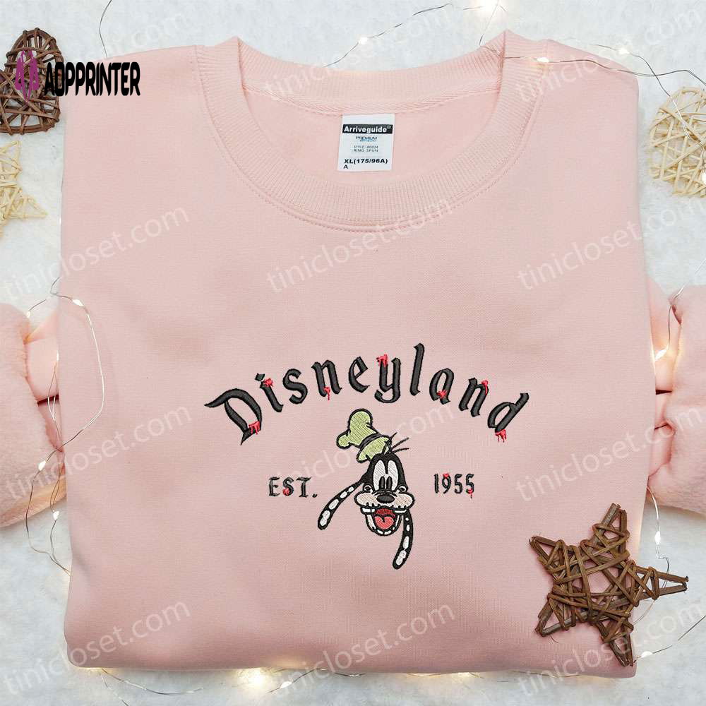 Goofy Disneyland Est 1955 & Disney Halloween Embroidered Shirt: Best Costume T-Shirt Ideas Goofy Disneyland Est 1955 & Disney Halloween Embroidered Shirt: Best Costume T-Shirt Ideas