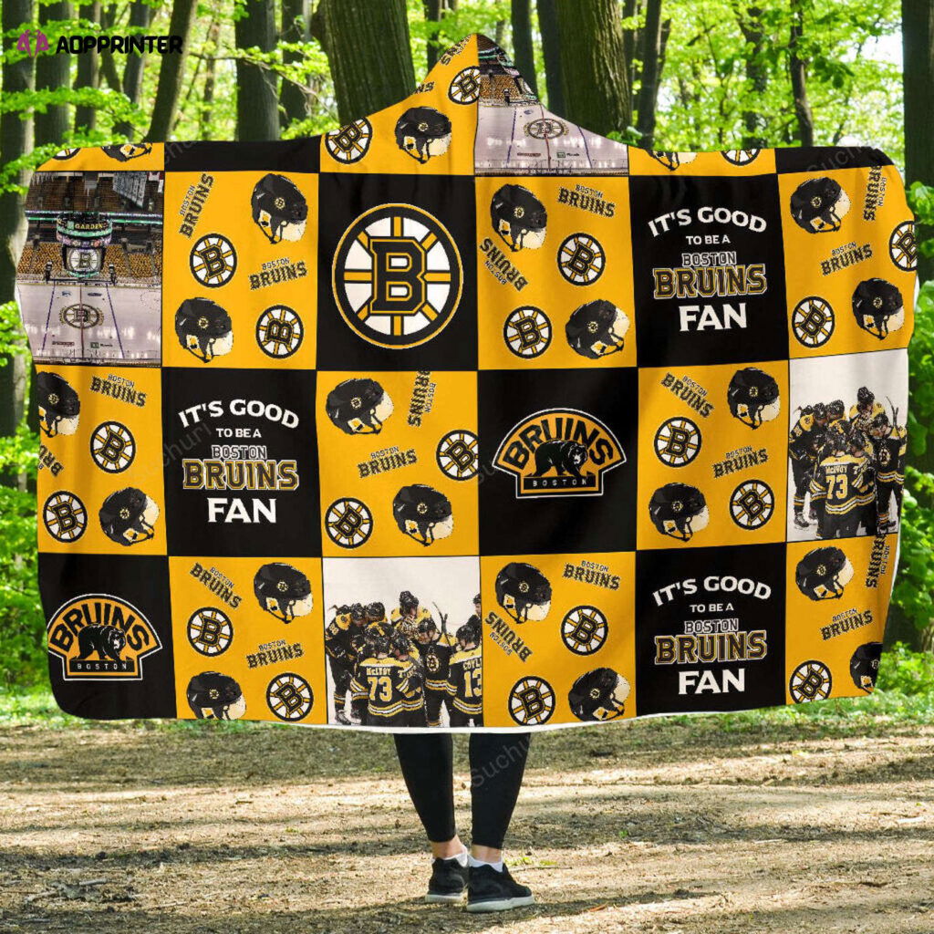 Ultimate Boston Bruins Fan Gift: Full Printing Hooded Blanket for Men & Women Ultimate Boston Bruins Fan Gift: Full Printing Hooded Blanket for Men & Women