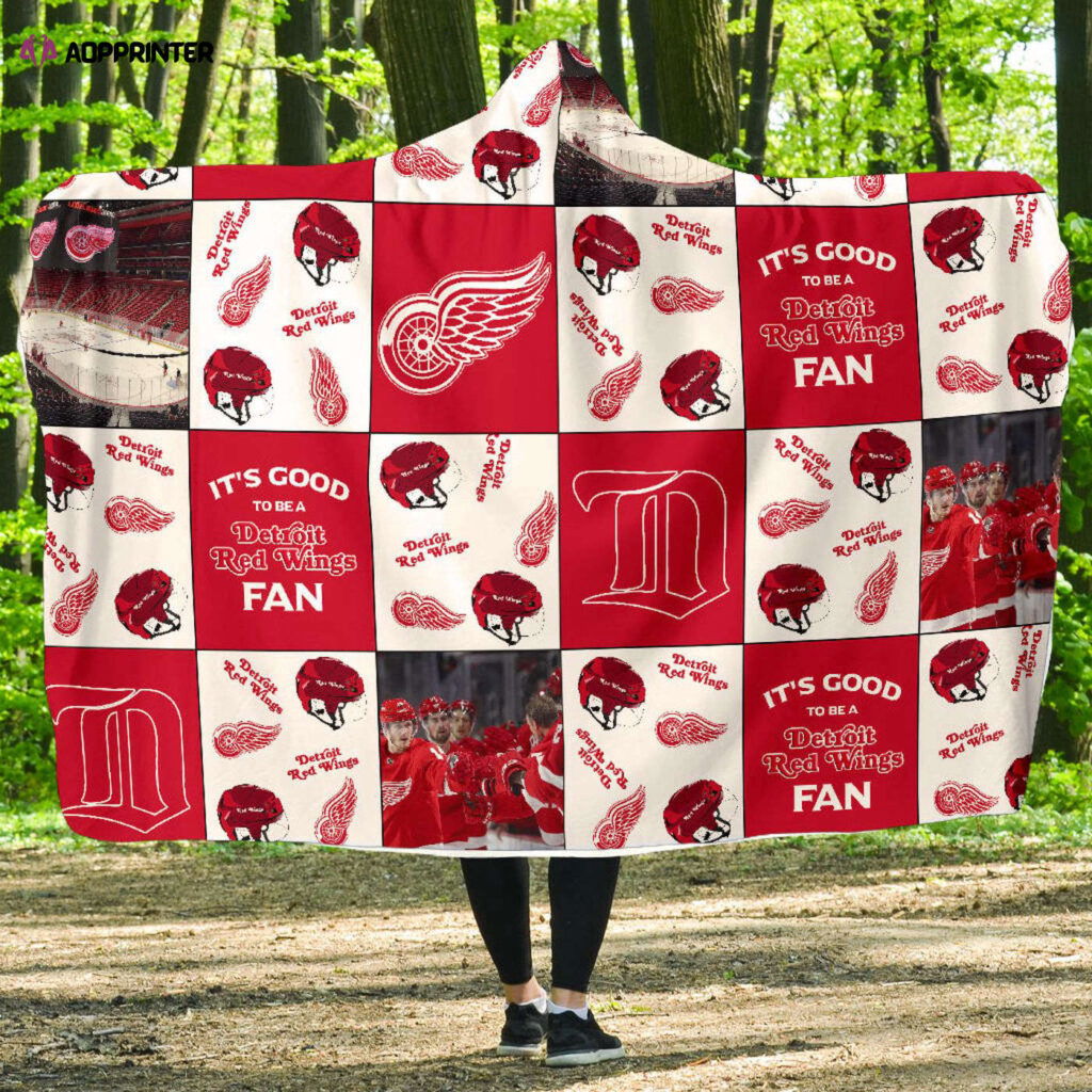 Detroit Red Wings Fan Gift: Full Printing Hooded Blanket for Men and Women – Embrace Your Fandom! Detroit Red Wings Fan Gift: Full Printing Hooded Blanket for Men and Women – Embrace Your Fandom!