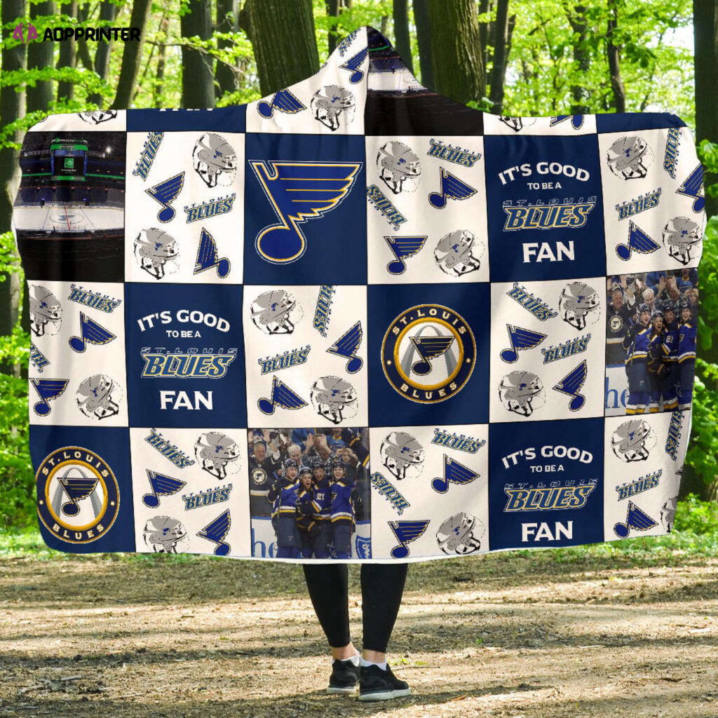 St Louis Blues Fan Gift: Full Printing Hooded Blanket for Men & Women – It s Good to Be a Fan! St Louis Blues Fan Gift: Full Printing Hooded Blanket for Men & Women – It s Good to Be a Fan!