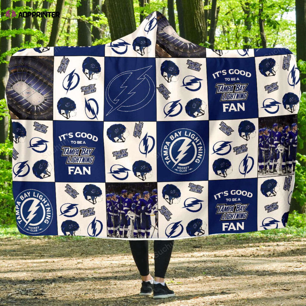 Ultimate Tampa Bay Lightning Fan Gift: Full Print Hooded Blanket for Men & Women Ultimate Tampa Bay Lightning Fan Gift: Full Print Hooded Blanket for Men & Women