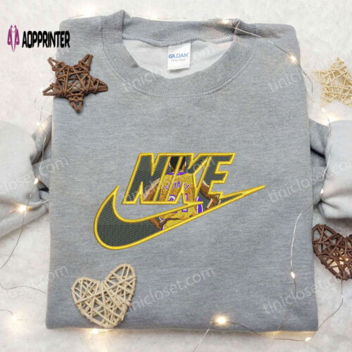 Kobe Bryan x Nike Embroidered Shirt - Custom NBA Sport Tee