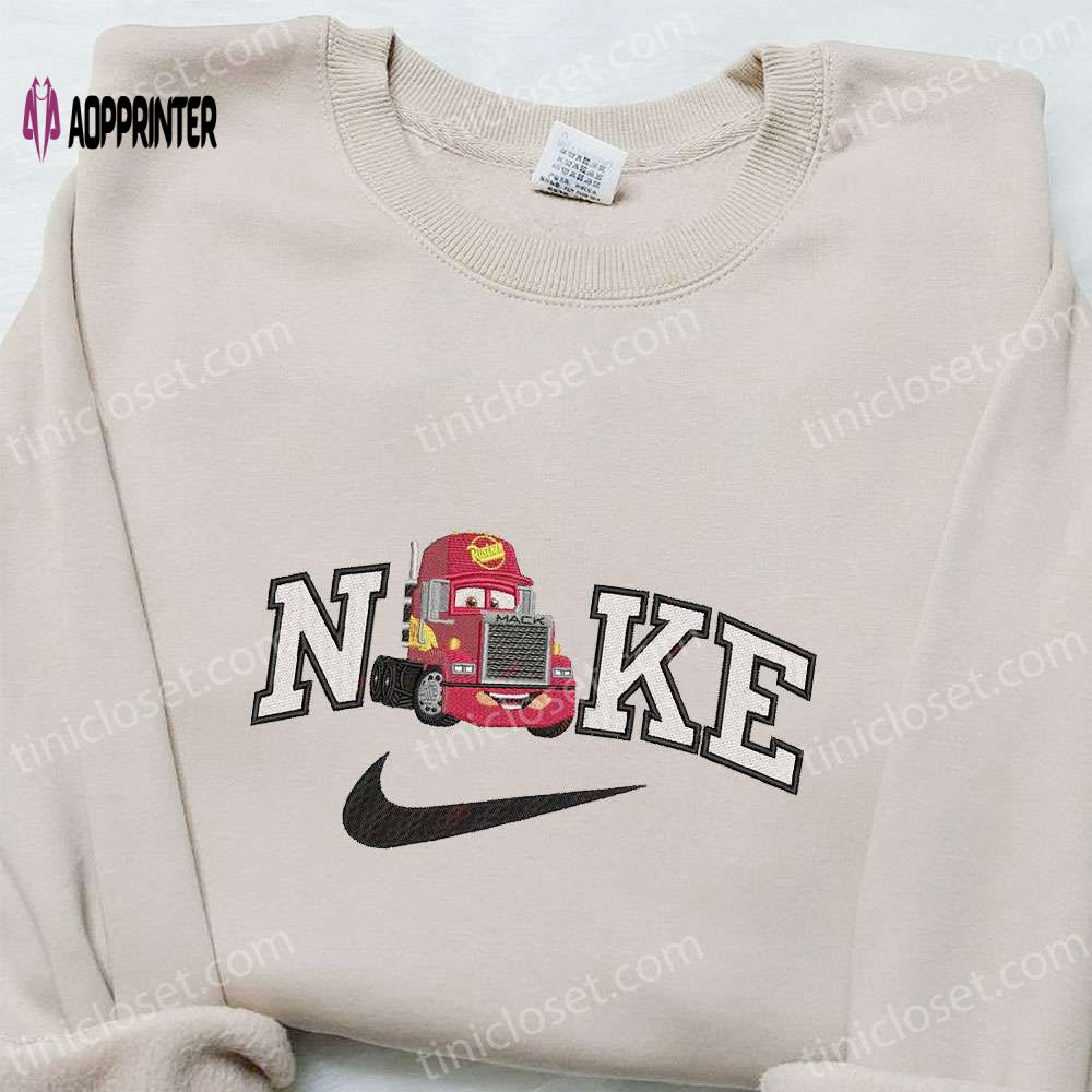 Mack Truck x Nike Cartoon Embroidered Sweatshirt & Disney Characters T-shirt: Best Family Gift Ideas Mack Truck x Nike Cartoon Embroidered Sweatshirt & Disney Characters T-shirt: Best Family Gift Ideas