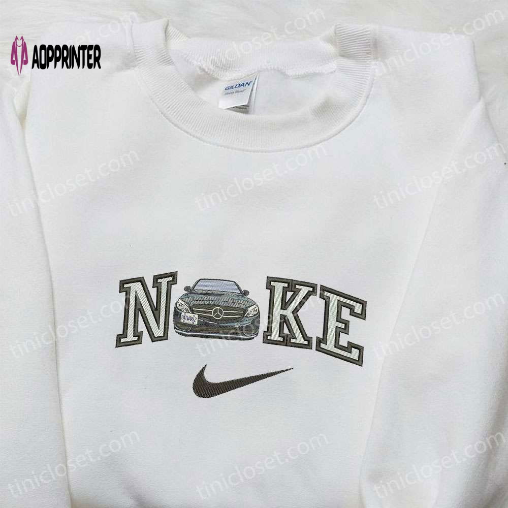 Mercedez x Nike Embroidered Hoodie & Transportation Shirt – Nike Inspired Apparel Mercedez x Nike Embroidered Hoodie & Transportation Shirt – Nike Inspired Apparel