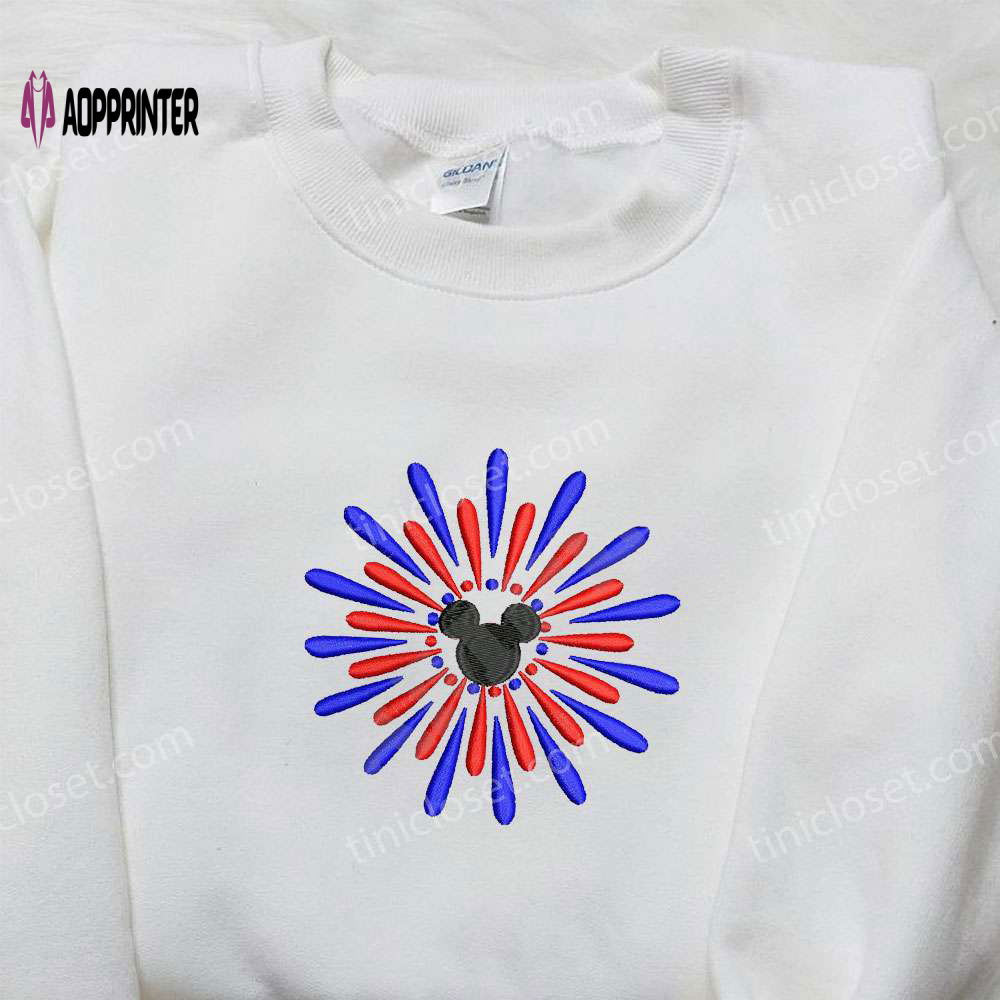 Mickey Fireworks Embroidered Shirt: Disney s Best Patriotic Shirt Mickey Fireworks Embroidered Shirt: Disney s Best Patriotic Shirt