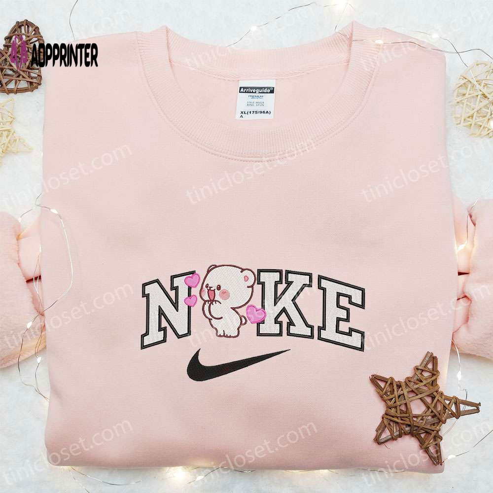 Milk Bear x Nike Embroidered Shirt Couple Hoodie Valentine T-Shirt – Unique & Trendy Apparel Milk Bear x Nike Embroidered Shirt Couple Hoodie Valentine T-Shirt – Unique & Trendy Apparel