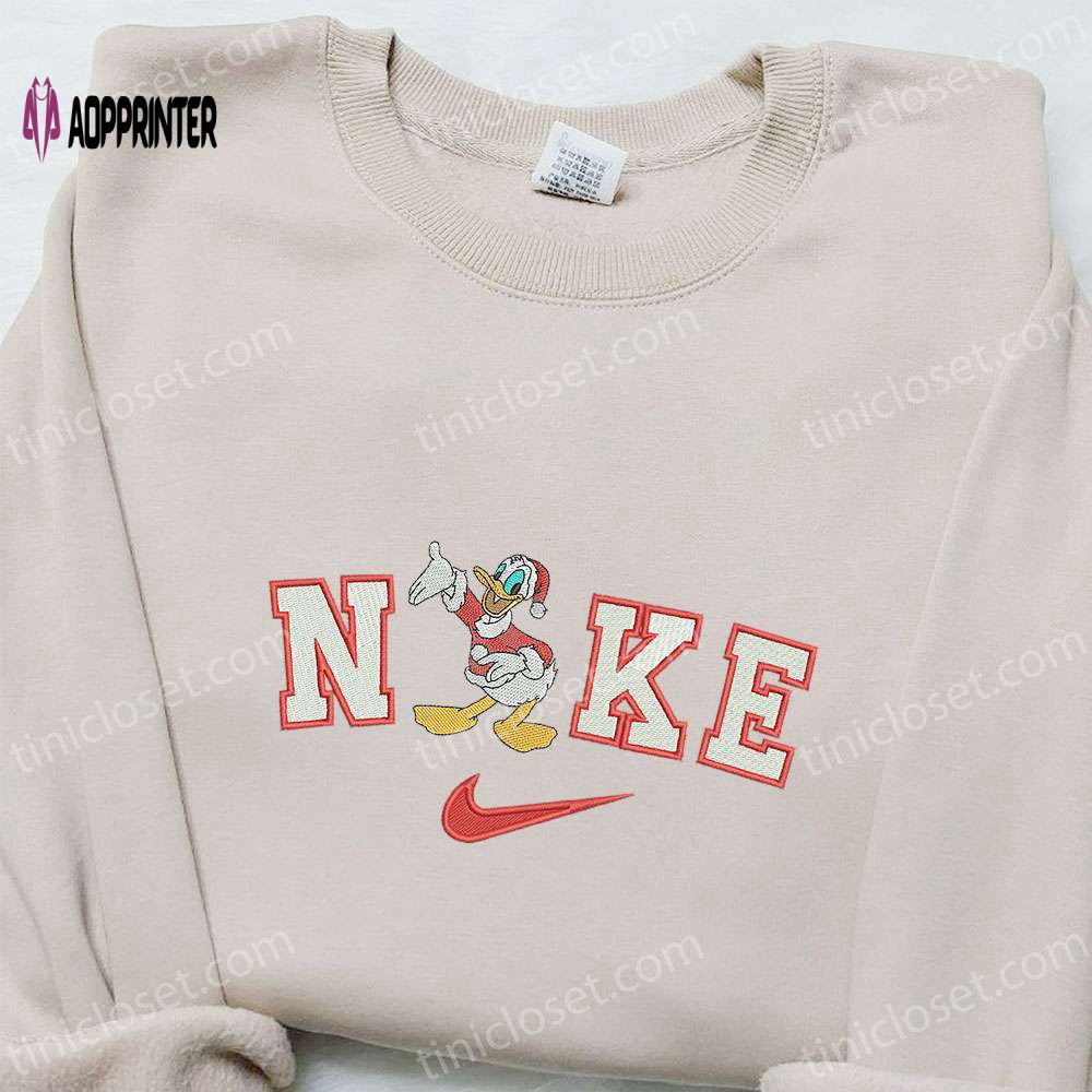 Nike Christmas x Donald Duck Embroidered Sweatshirt: Perfect Walt Disney Shirt for Best Christmas Gift Ideas Nike Christmas x Donald Duck Embroidered Sweatshirt: Perfect Walt Disney Shirt for Best Christmas Gift Ideas