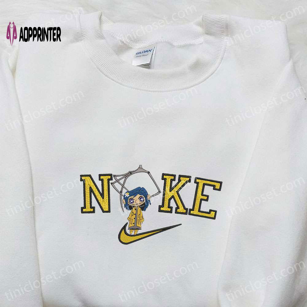 Nike x Button Eyes Coraline Embroidered Shirt: Best Nike Inspired Gift for Family Nike x Button Eyes Coraline Embroidered Shirt: Best Nike Inspired Gift for Family