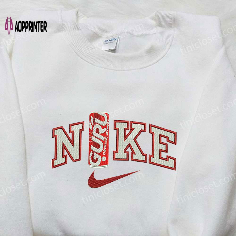 Nike x Guru Organic Energy Drinks Embroidered Shirt – Custom Favor Drinking Tee Nike x Guru Organic Energy Drinks Embroidered Shirt – Custom Favor Drinking Tee