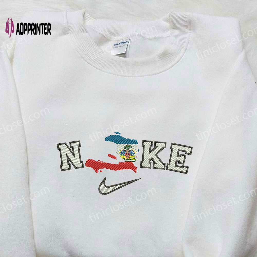 Haiti Map Embroidered Shirt by Nike: Explore Nike s Inspiring Collaboration Haiti Map Embroidered Shirt by Nike: Explore Nike s Inspiring Collaboration