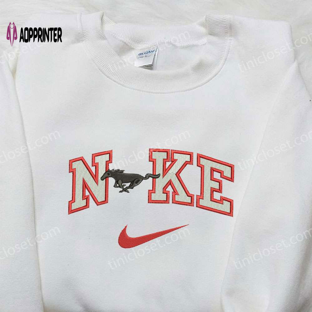 Nike x Horse Embroidered Shirt: Custom Animal Design for Trendy Style Nike x Horse Embroidered Shirt: Custom Animal Design for Trendy Style