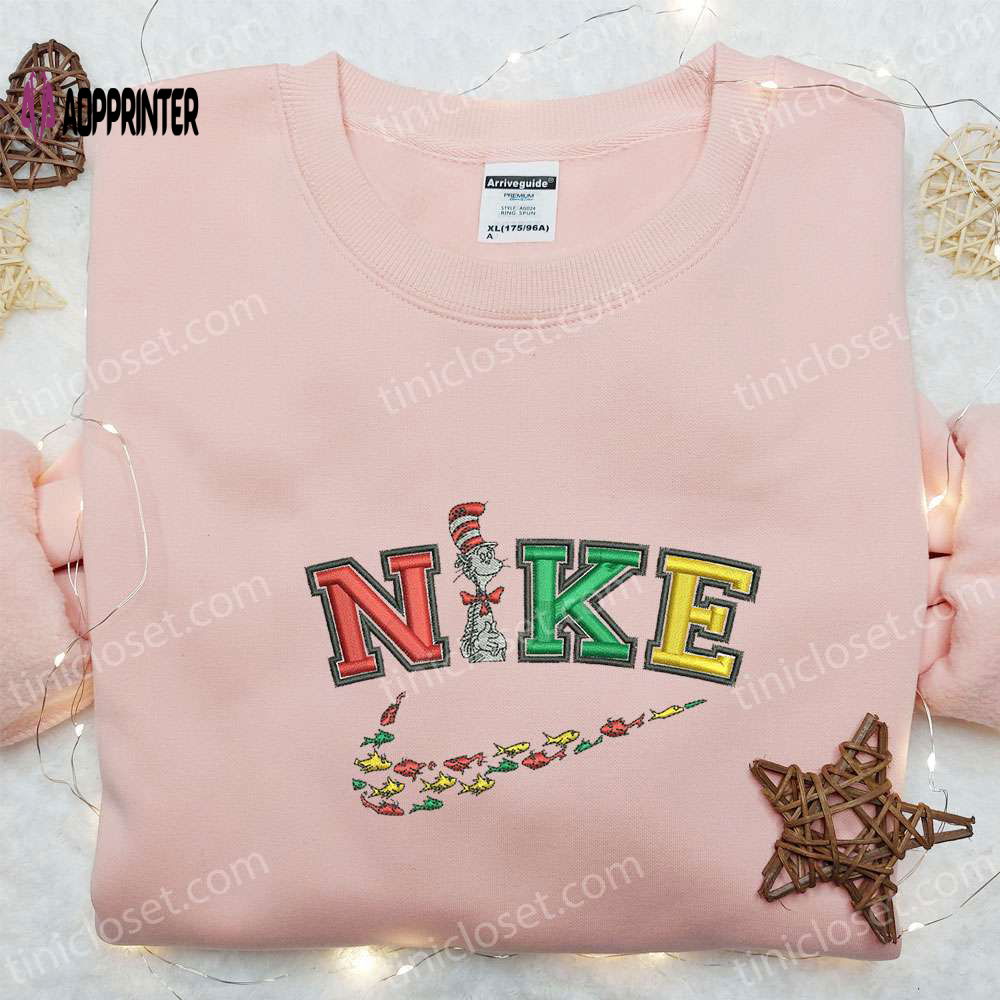 Nike x The Cat in the Hat Embroidered Shirt & Cartoon Hoodie – Custom Nike T-shirt Nike x The Cat in the Hat Embroidered Shirt & Cartoon Hoodie – Custom Nike T-shirt