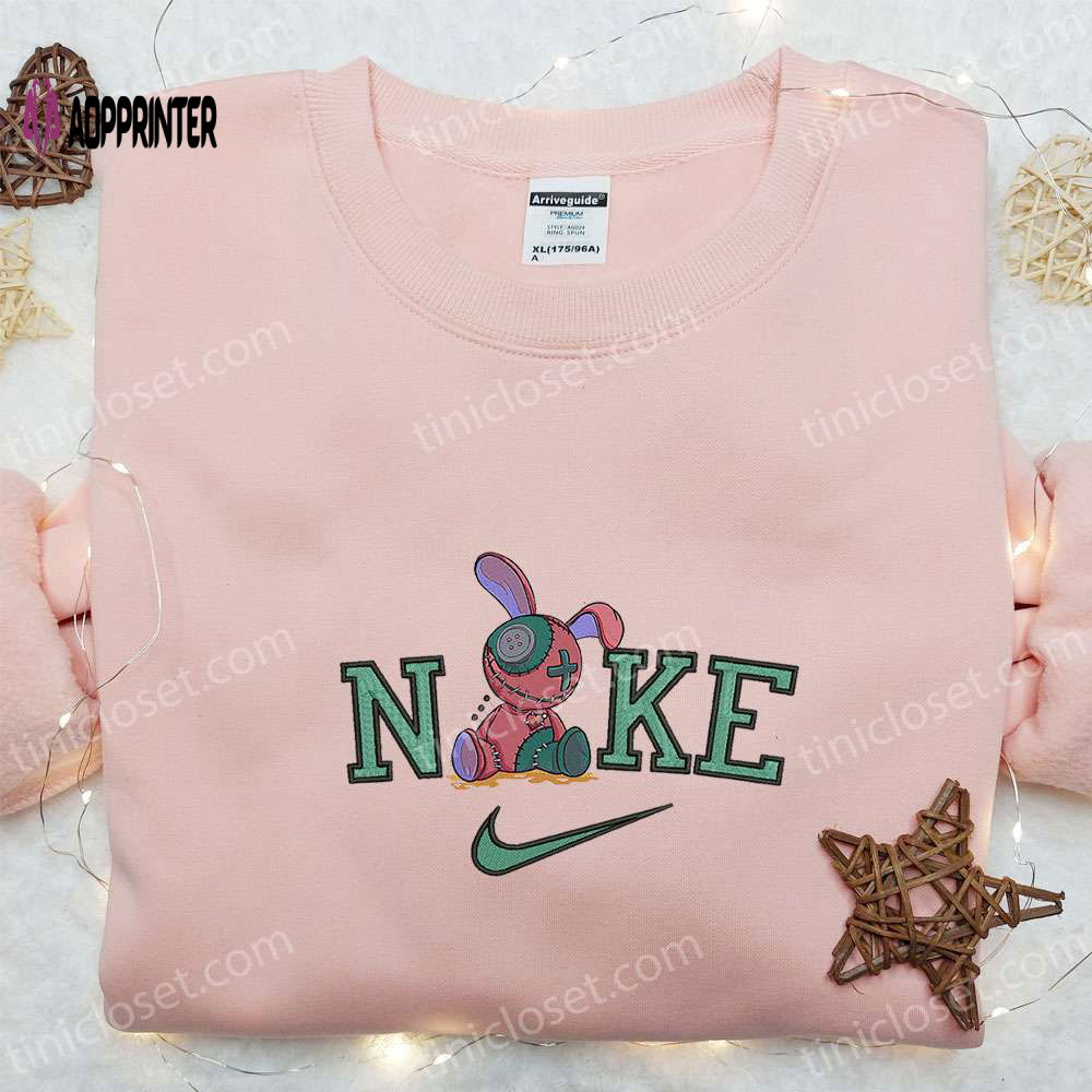 Nike x Voodoo Doll Embroidered Shirt Spooky Halloween Sweatshirt Nike Inspired Hoodie Nike x Voodoo Doll Embroidered Shirt Spooky Halloween Sweatshirt Nike Inspired Hoodie