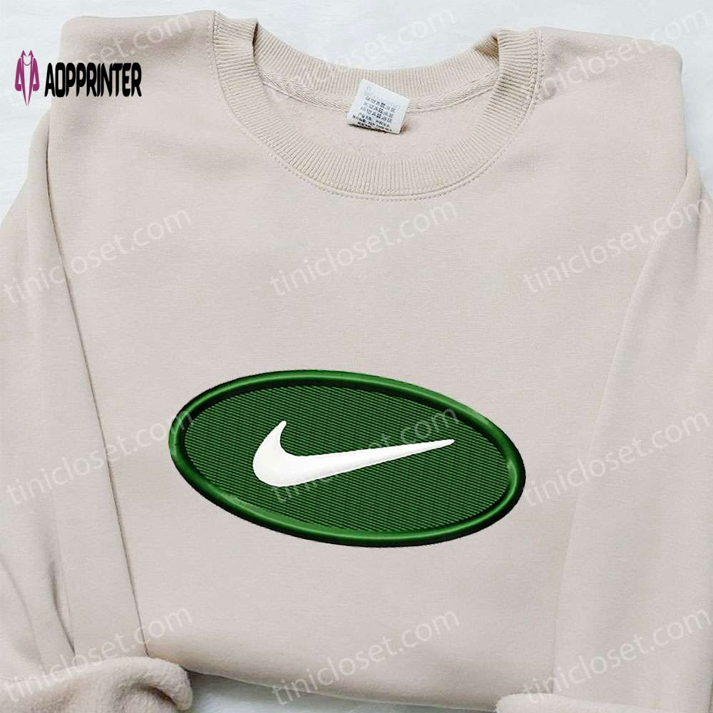 Nike Inspired Oval Emblem Embroidered Shirt – Perfect Family Gift Nike Inspired Oval Emblem Embroidered Shirt – Perfect Family Gift