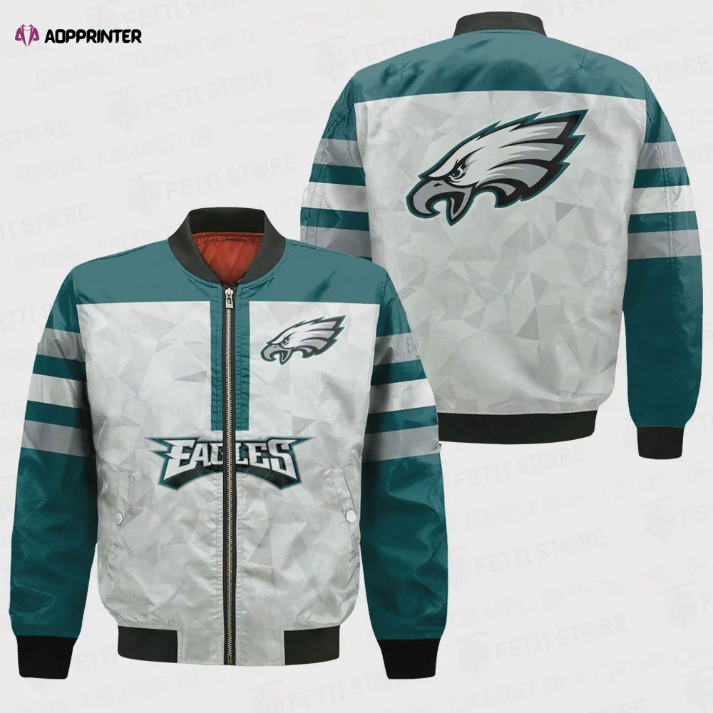 Philadelphia Eagles NFL 2023 Starter Thursday Night Gridiron Raglan Unisex Bomber Jacket V6 Philadelphia Eagles NFL 2023 Starter Thursday Night Gridiron Raglan Unisex Bomber Jacket V6