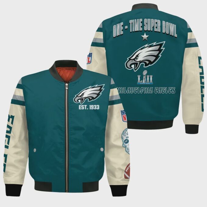 Philadelphia Eagles X Champions Design Bomber Jacket SFAT V3