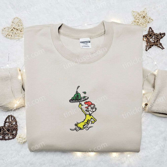 Sam-I-Am Embroidered Shirt & Dr Seuss Cartoon Hoodie: Best Gift Idea for Fans!