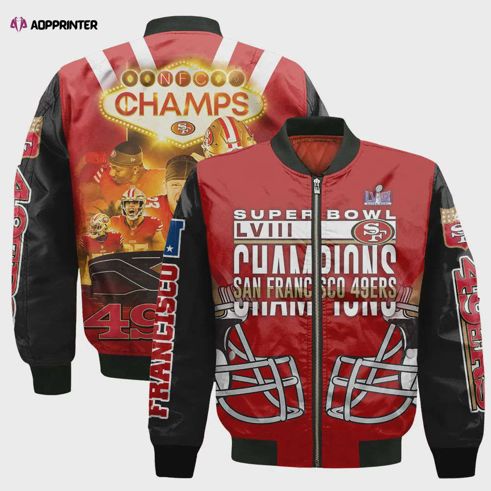 San Francisco 49ers National Football League Bomber Jacket STM V10 San Francisco 49ers National Football League Bomber Jacket STM V10