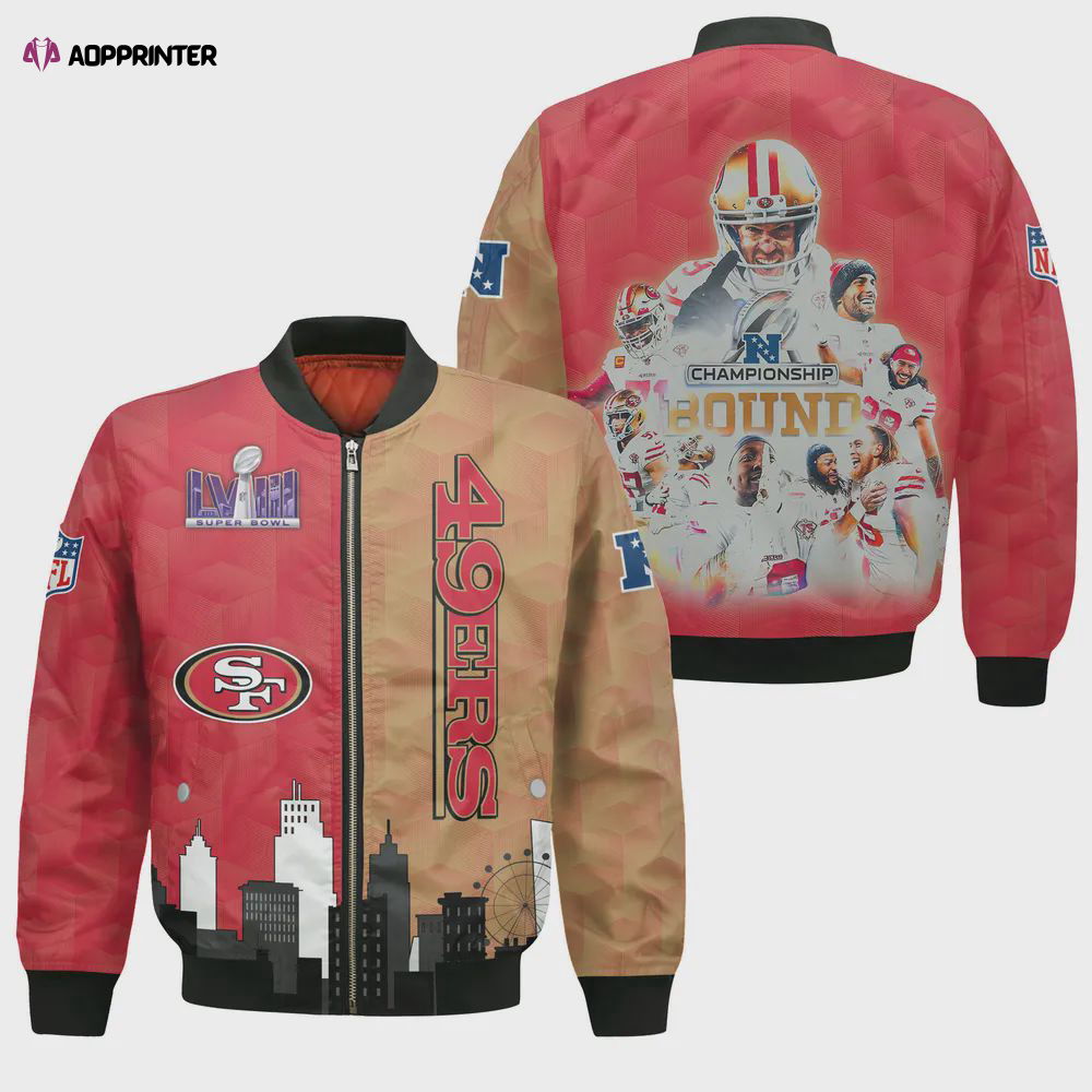 San Francisco 49ers National Football League Bomber Jacket STM V11 San Francisco 49ers National Football League Bomber Jacket STM V11