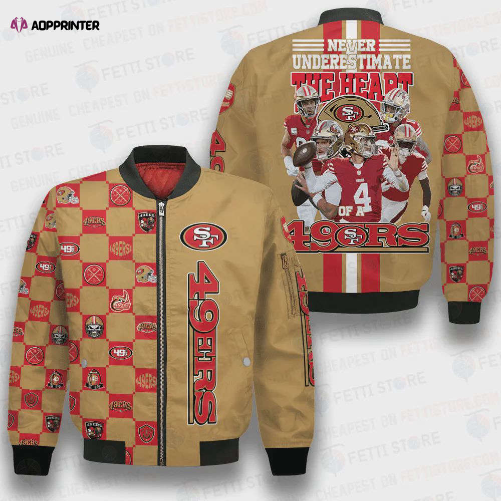 San Francisco 49ers NFL 2023 Unisex AOP Bomber Jacket San Francisco 49ers NFL 2023 Unisex AOP Bomber Jacket