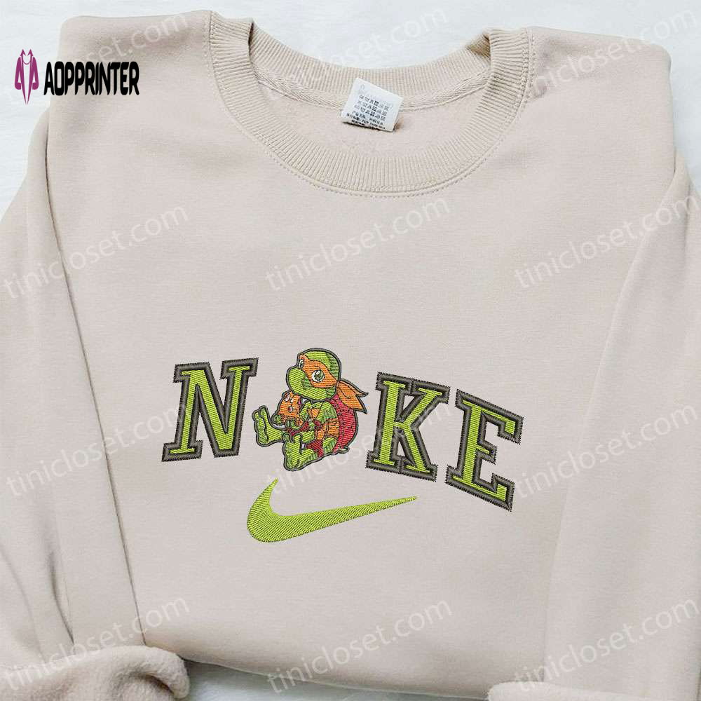 TMNT x Nike Movie Sweatshirt: Stylish Embroidered Hoodie Perfect Birthday Gift TMNT x Nike Movie Sweatshirt: Stylish Embroidered Hoodie Perfect Birthday Gift