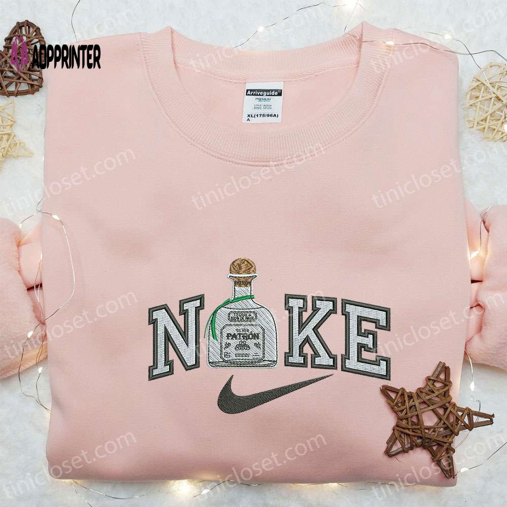 Tequila x Nike Embroidered Shirt – Custom Favorite Drink Tee Tequila x Nike Embroidered Shirt – Custom Favorite Drink Tee