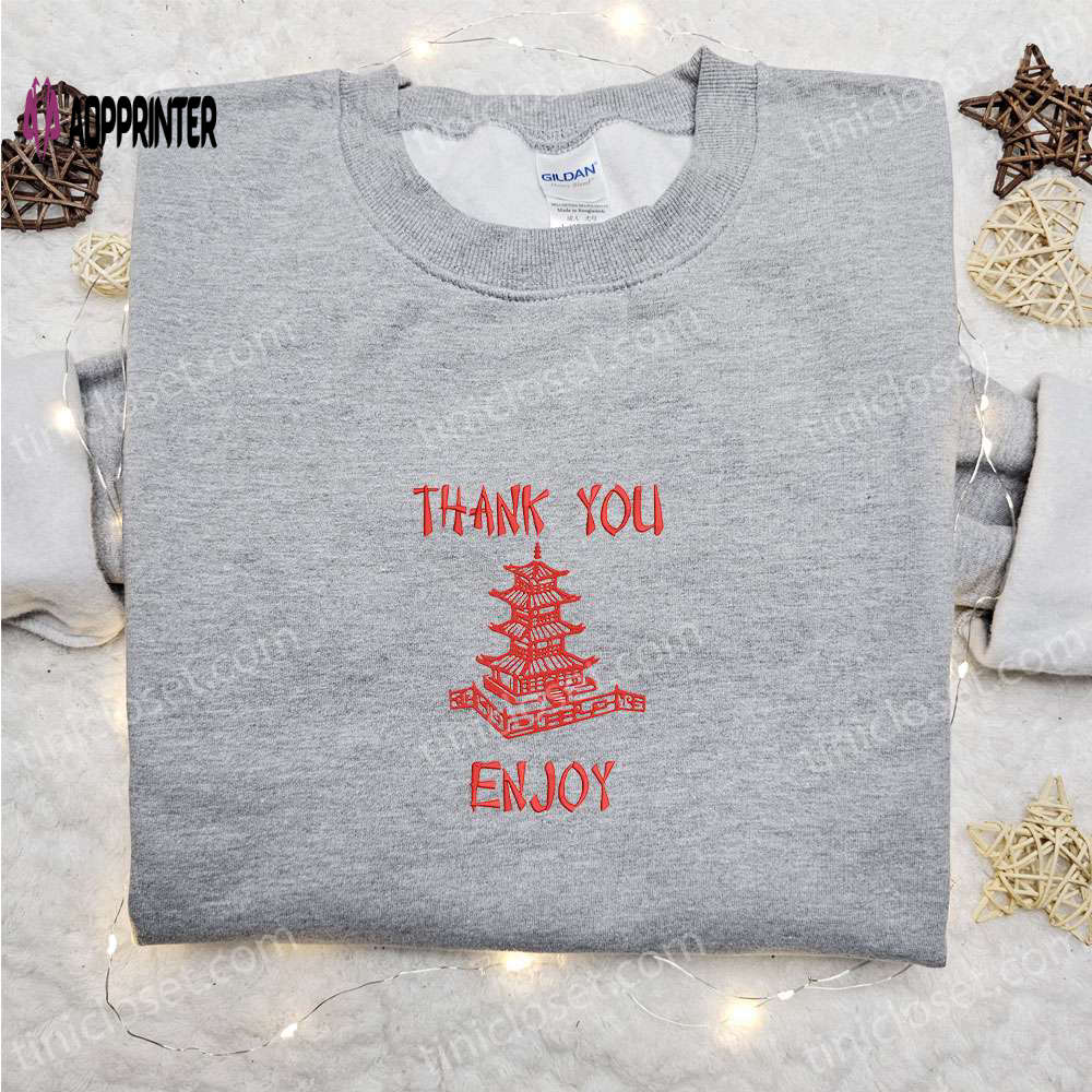 Temple Embroidered Shirt & Custom Sweatshirt: Perfect Gift Ideas for Thank You Enjoy Moments Temple Embroidered Shirt & Custom Sweatshirt: Perfect Gift Ideas for Thank You Enjoy Moments