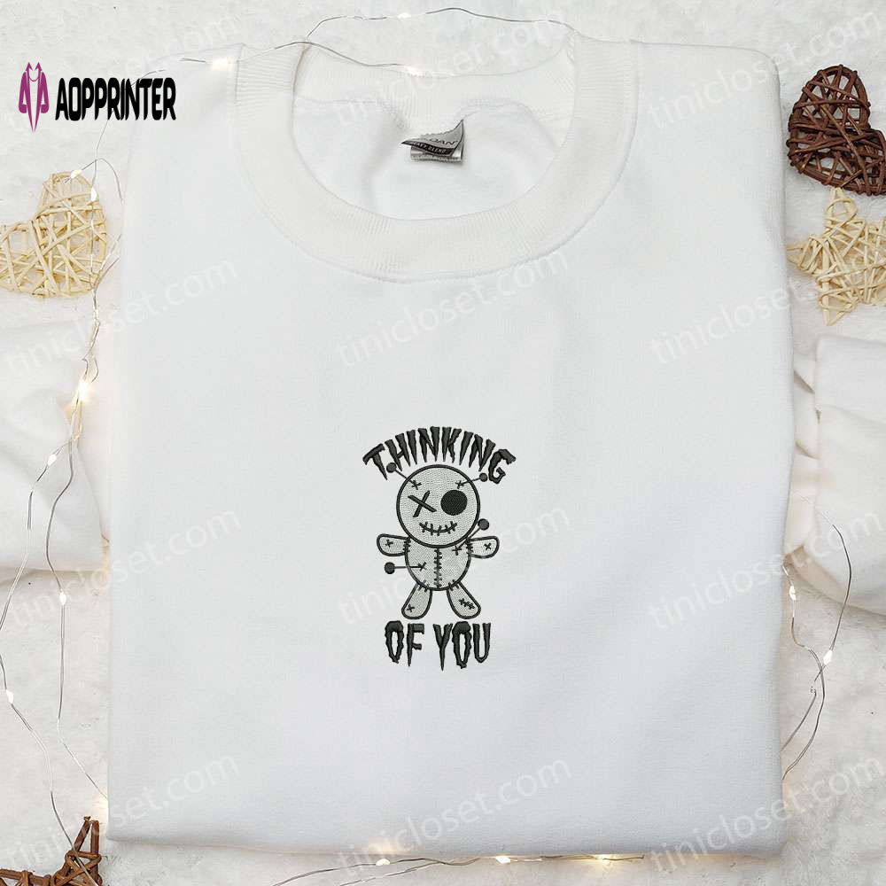 Spooky Thinking Of You Voodoo Doll Embroidered Shirt – Best Gift Ideas Spooky Thinking Of You Voodoo Doll Embroidered Shirt – Best Gift Ideas