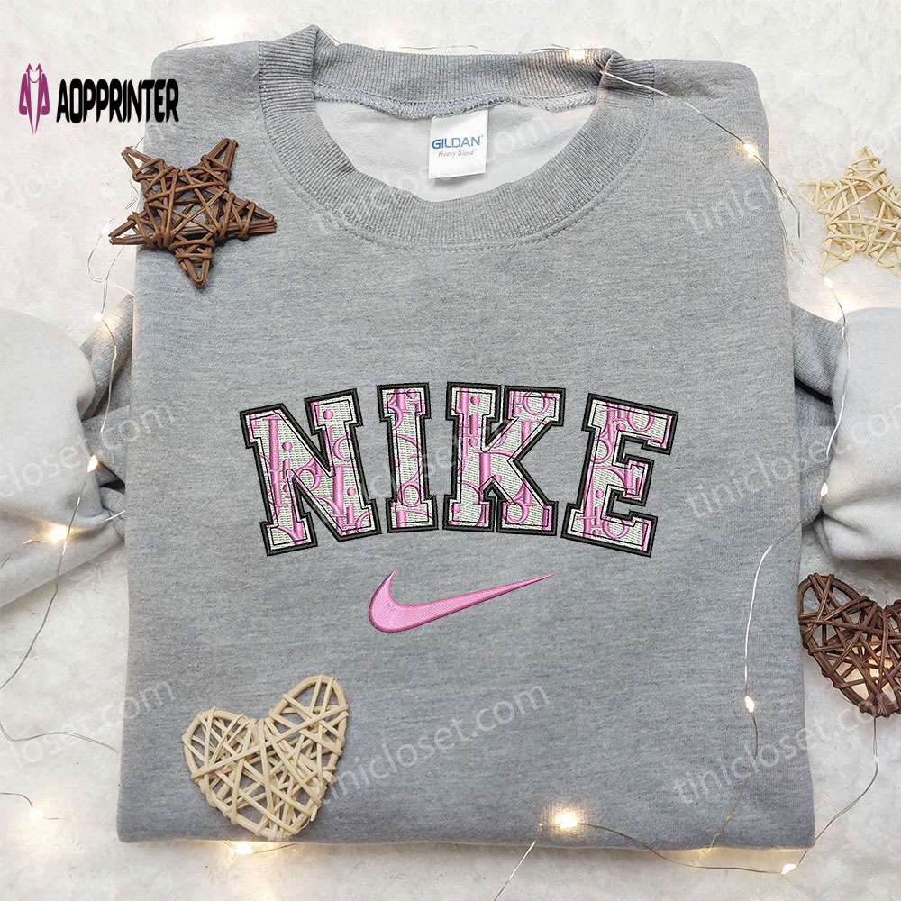 Stylish Thread Dior x Nike Embroidered Shirt – Perfect Gift for Him Customized Nike Design Stylish Thread Dior x Nike Embroidered Shirt – Perfect Gift for Him Customized Nike Design