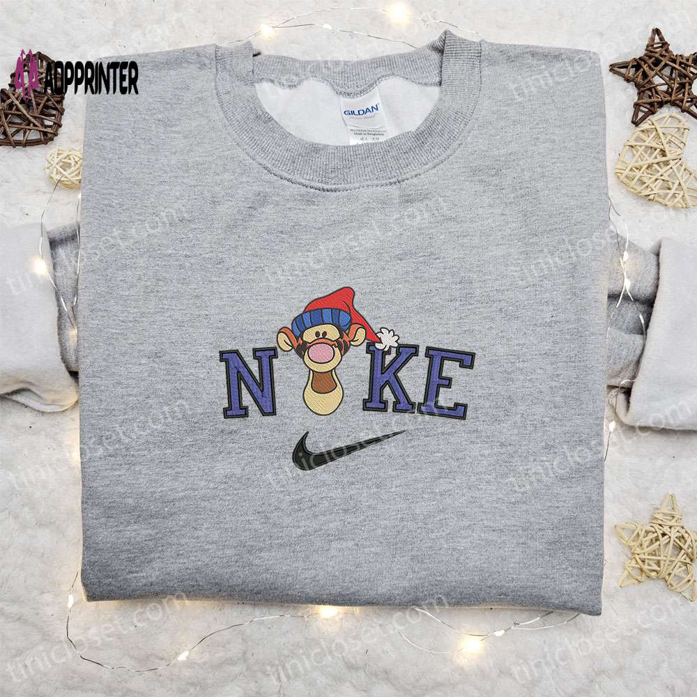 Tigger Christmas Hat Head x Nike Embroidered Sweatshirt & Shirt – Best Holiday Gift Ideas Tigger Christmas Hat Head x Nike Embroidered Sweatshirt & Shirt – Best Holiday Gift Ideas